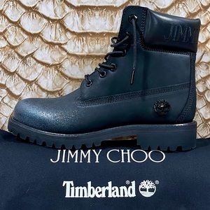 black sparkly timberlands